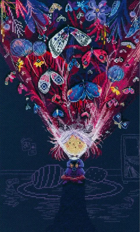 Última Versión M594 En la luz - RTO - Kit de punto de cruz