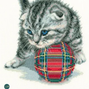 Precio De Oferta M708 Gatito juguetón - RTO - Kit de punto de cruz