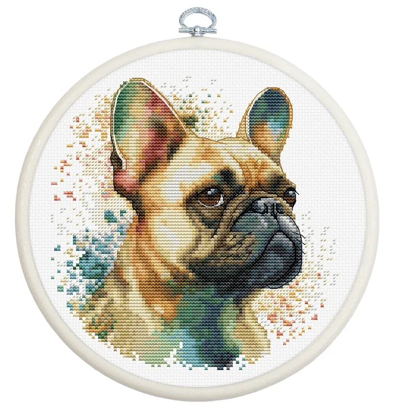 Envío Gratis Kit de Punto de Cruz - The French Bulldog - BC207 Luca-S