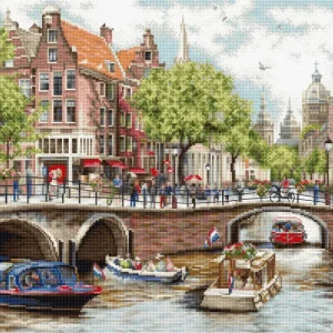 Popular Kit de Punto de Cruz Amsterdam Luca-S Gold - BU5005