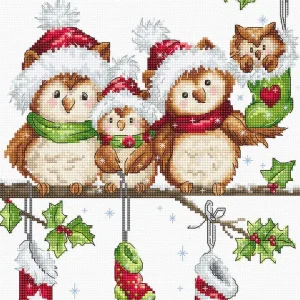 Los búhos - B1186 Luca-S - Kit de Punto de Cruz Disponible Ahora