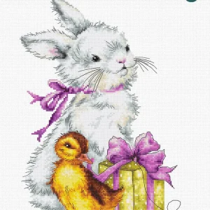 B1127 Easter greeting card - Luca-S - Kit de Punto de Cruz Edición Limitada