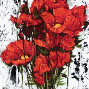 Últimas Unidades Las amapolas - B2375 Luca-S - Kit de Punto de Cruz