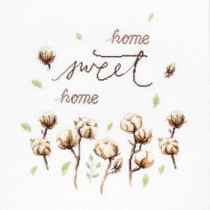 B2347 Algodón / Home Sweet Home - Luca-S - Kit de Punto de Cruz Alta Calidad