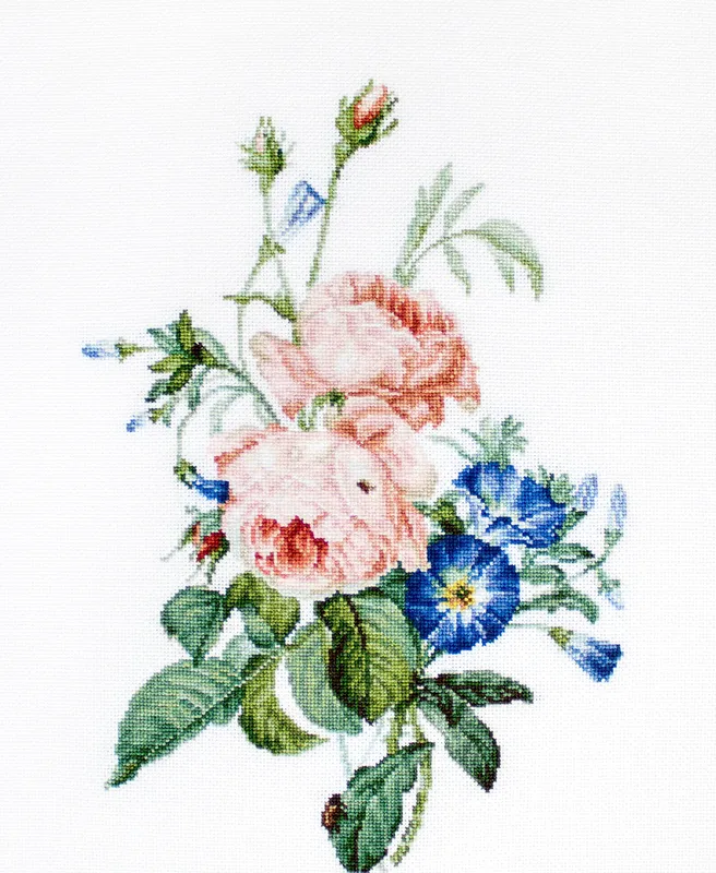 B2351 Ramo de Rosas - Luca-S - Kit de Punto de Cruz Gran Oferta