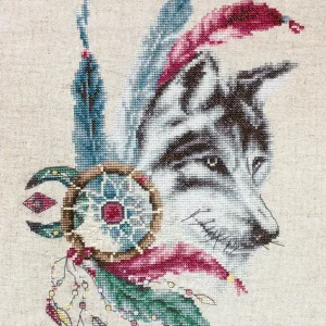 B2305 Lobo - Luca-S - Kit de Punto de Cruz Oferta Limitada