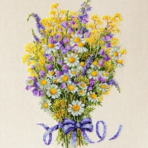 K-72 Flores de verano - Merejka - Kit de punto de cruz Hecho A Mano