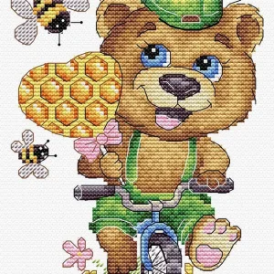 Funny bear - SV-805 MP Studia - Kit de punto de cruz Nuevo Modelo