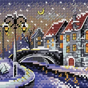 Pago Seguro Ciudad de Invierno - SM-641 MP Studia - Kit de punto de cruz