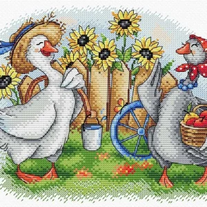 Ordenar Ahora Mismo Dos gansos alegres - SM-567 MP Studia - Kit de punto de cruz