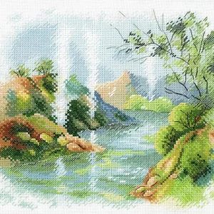 Valle de los géiseres - SA-041 MP Studia - Kit de punto de cruz Pedido Al Por Mayor