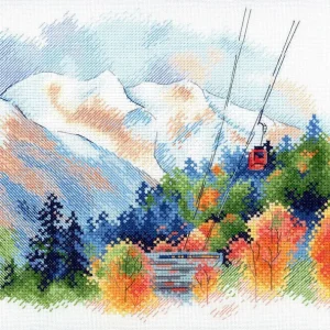 Montañas Dombai - SA-045 MP Studia - Kit de punto de cruz Oferta De Temporada