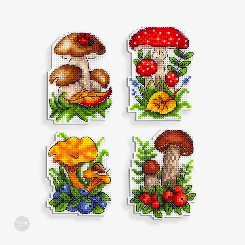 Imprescindible (Must-Have) Cesta de setas - MP Studia SR-486 - Kit de punto de cruz