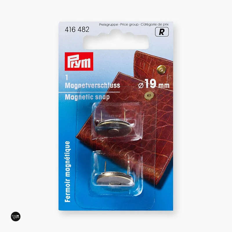 Envío Gratis Cierres magnéticos de latón vintage de 19mm para bolsos y mochilas de Prym 416482