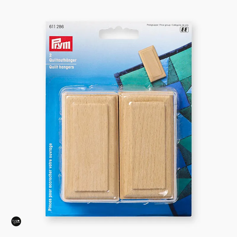 Oferta Flash Ganchos de madera para colgar edredones y mantas patchwork de Prym 611286