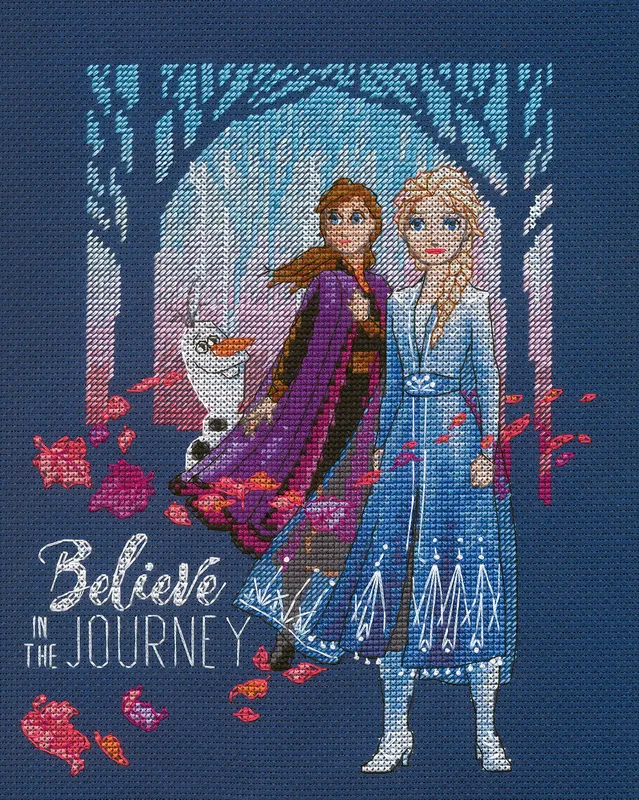 Entrega Rápida Believe in the Journey - 70-35389 Dimensions - Kit de punto de cruz