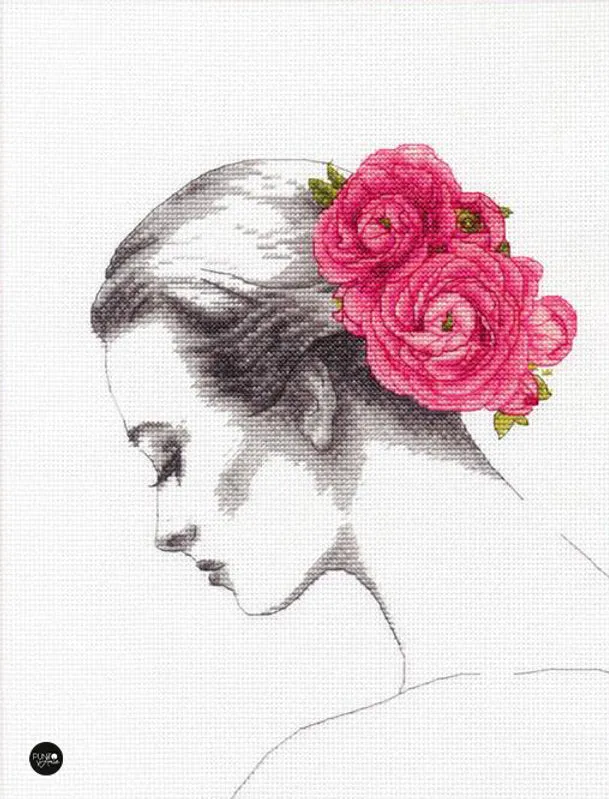 FLORAL PORTRAIT - 70-35379 Dimensions - Kit de punto de cruz Promoción