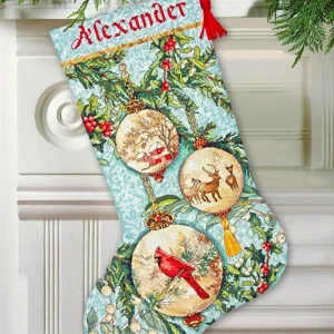 Oferta Calcetín navideño - 70-08854 Dimensions - Kit de punto de cruz