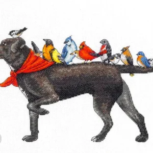 Precio Bajo Pájaros y perro - 70-35385 Dimensions - Kit de punto de cruz