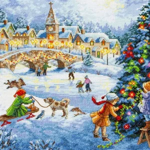 Profesional Celebración de invierno - 70-08919 Dimensions - Kit de punto de cruz