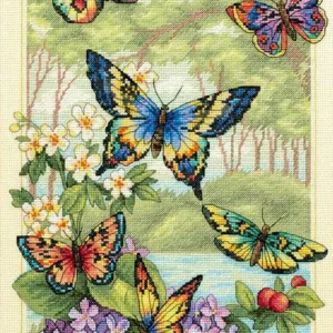 Butterfly Forest - 35223 Dimensions - Kit de punto de cruz Envío Inmediato