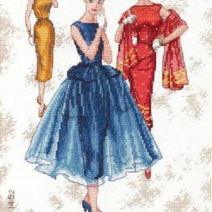 Elegancia Vintage - 70-35369 Dimensions - Kit de punto de cruz Alta Calidad