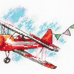 Biplano - 8-455 Klart - Kit de punto de cruz Directo De Fábrica