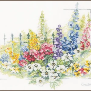 Barato Flower explosion - Lanarte - Kit de punto de cruz - Aida 14 ct.