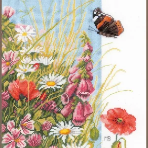 Última Versión Flores de campo - Lanarte - Kit de punto de cruz PN-0144569