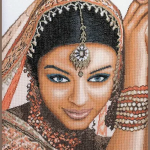 Modelo indio - Lanarte - Kit de punto de cruz PN-0008301 Precio Reducido