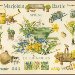 Primavera en el jardín - Lanarte - Kit de punto de cruz PN-0007964 Devolución Gratuita