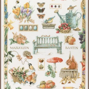 Cuatro estaciones - Lanarte - Kit de punto de cruz PN-0007961 Oferta Flash