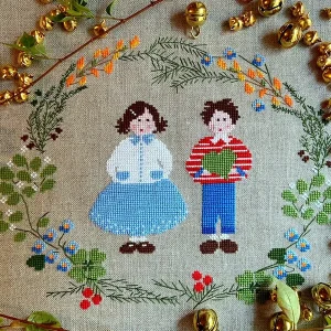 Storie di fiori e piccoli amori - Lilli Violette - Gráfico de punto de cruz Descuento