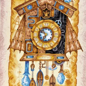 AH-039 Reloj de Cuco - Kit de Punto de Cruz - Abris Art Garantía Incluida