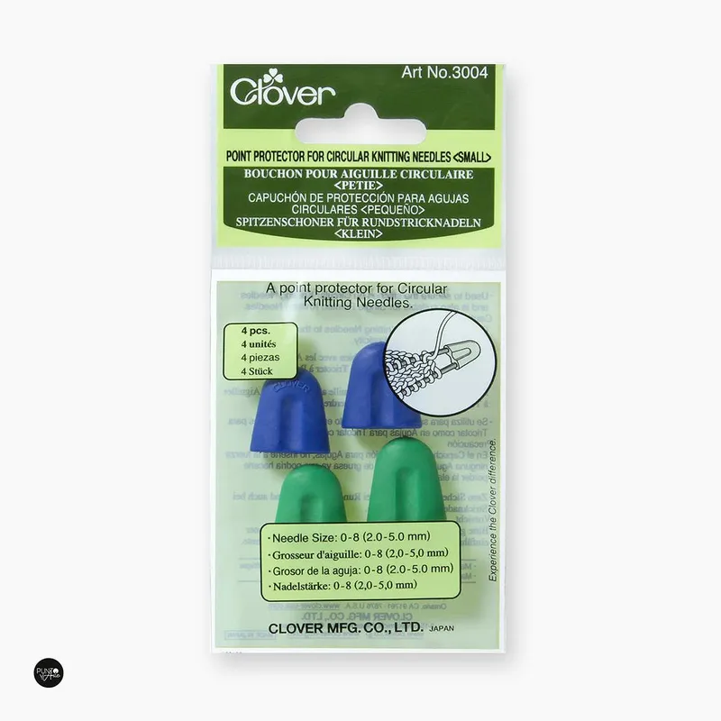 Protectores de puntas de agujas de tejer circulares Clover 3004 Pedido Al Por Mayor