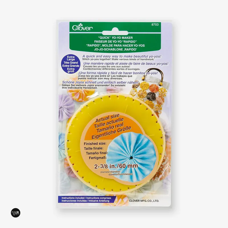 Disponible Ahora Molde para hacer yoyos extra grandes Clover 8703 - Diámetro 60mm con instruccion