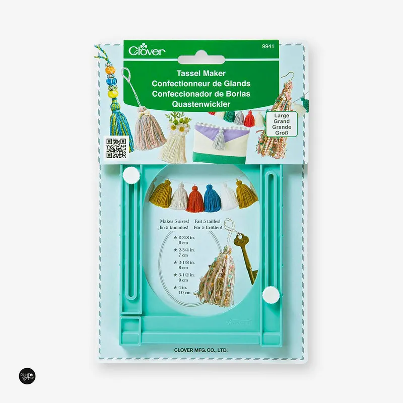 Certificado Confeccionador de borlas Clover 9941 - Crea borlas fácilmente con cualquier hilo