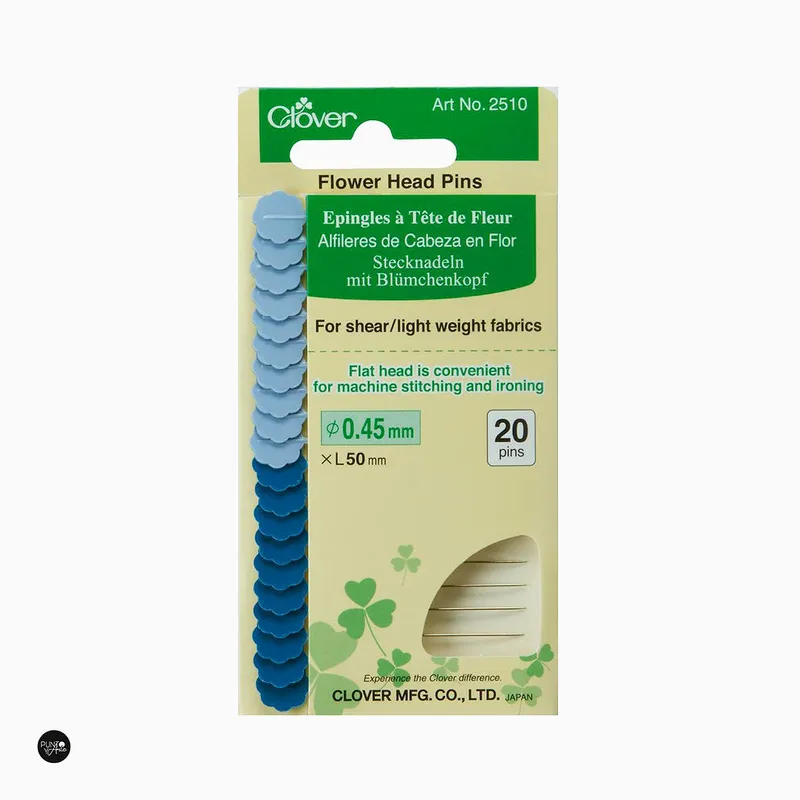 A Buen Precio Alfileres con Cabeza de Flor de Clover 2510: Sujeción Práctica y Precisa para tus Proyectos de Costura