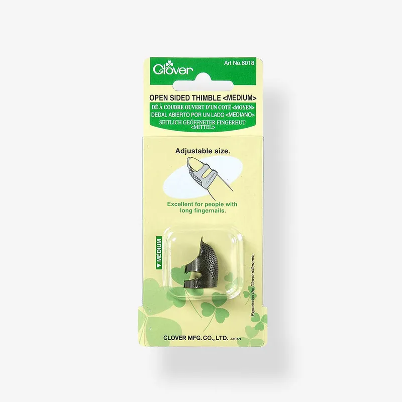 Alta Calidad Dedal abierto por un lado - Mediano - Clover 6018