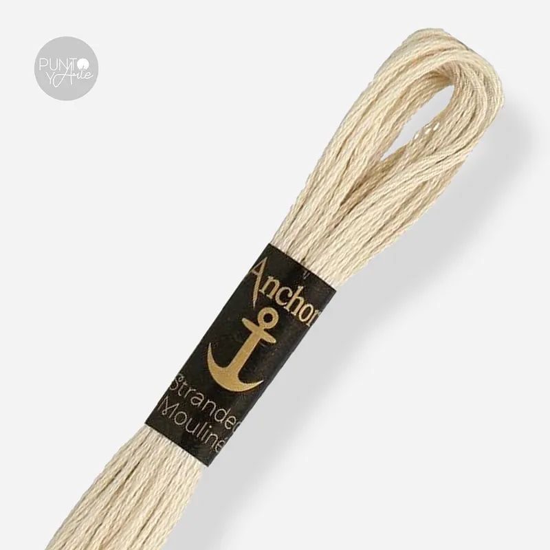 Auténtico 0390 Anchor Stranded Mouliné: Calidad y Color para Tus Bordados