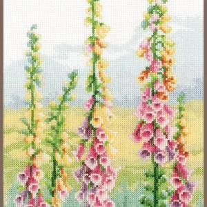 Últimas Unidades Foxgloves at dawn - Vervaco - Kit de punto de cruz PN-0148481
