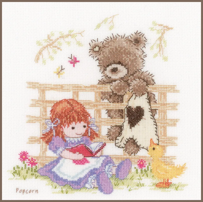 Directo De Fábrica Popcorn Telling a story - Vervaco - Kit de punto de cruz PN-0147891