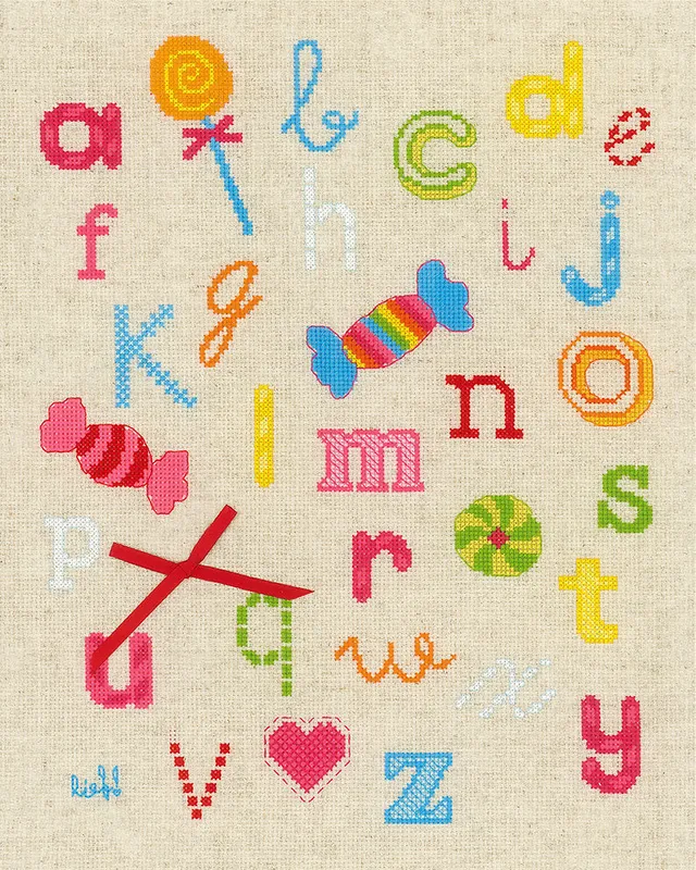 ABC con dulces - Vervaco - Kit de punto de cruz Oferta Flash