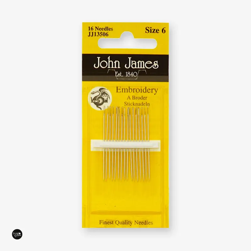 Agujas para bordar Chenille No. 6 - John James JJ13506 Envío Internacional