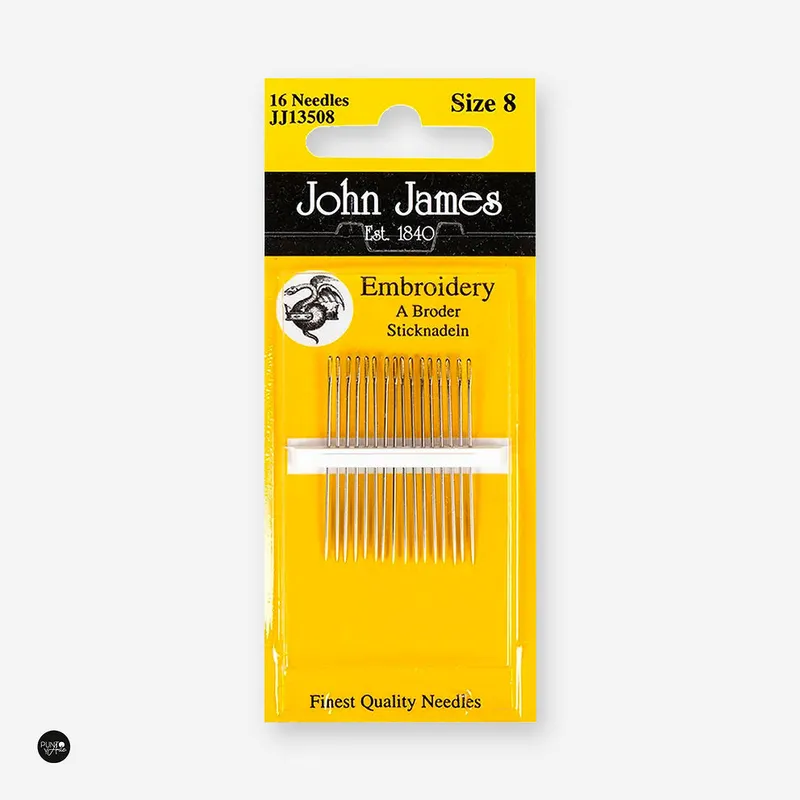 Agujas para Bordado Crewel No. 8 John James JJ13508: La Elección Perfecta para tus Proyectos de Bordado Novedad