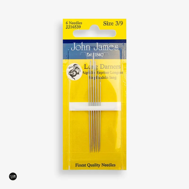 Agujas Largas para Coser John James No. 3-9 JJ16539: Herramientas Esenciales para Remendar y Acolchar Compra Hoy
