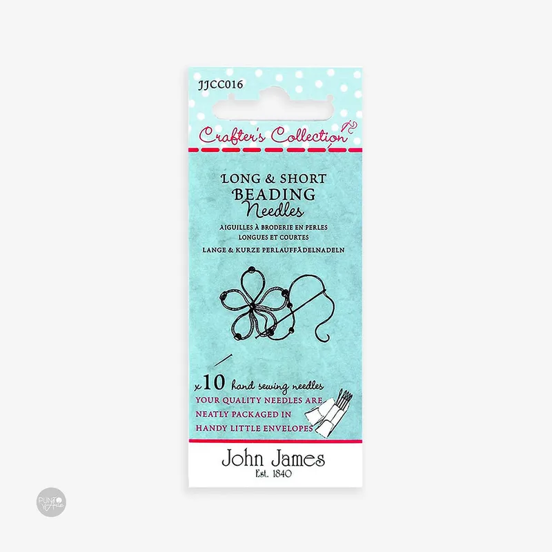 Agujas para Abalorios Largas y Cortas - John James JJCC016: Versatilidad y Precisión en el Mundo de las Cuentas Entrega Rápida