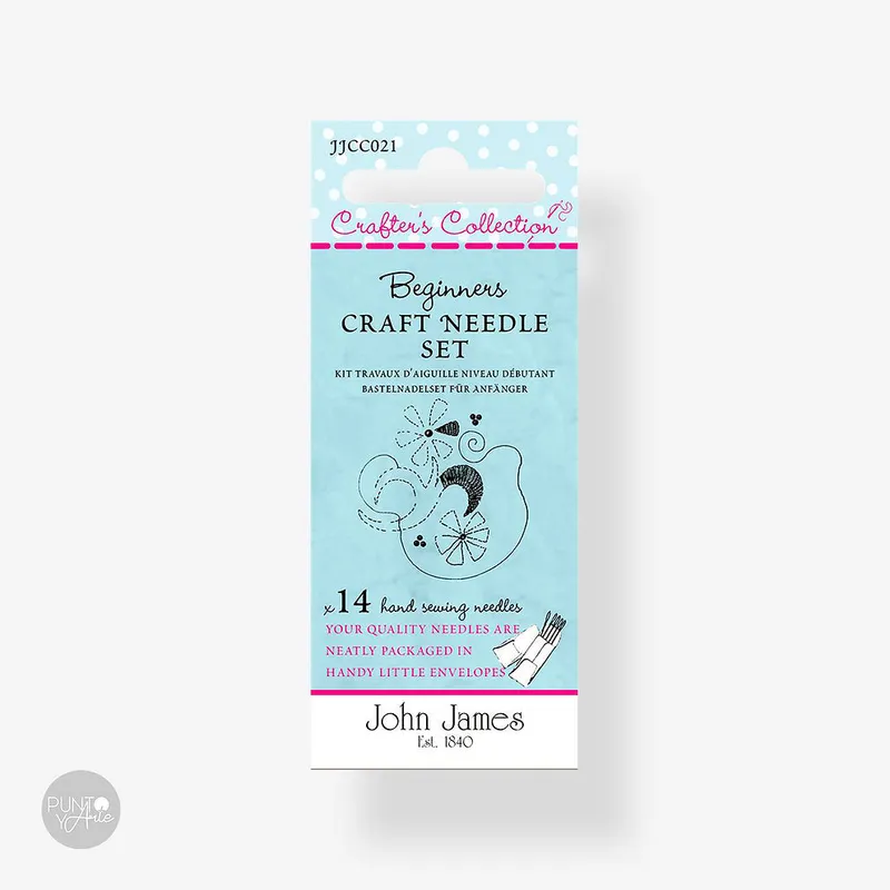 Oferta Flash Conjunto de Agujas para Principiantes - John James JJCC021: Inicia tu Aventura en el Bordado, Acolchado y Punto de Cruz
