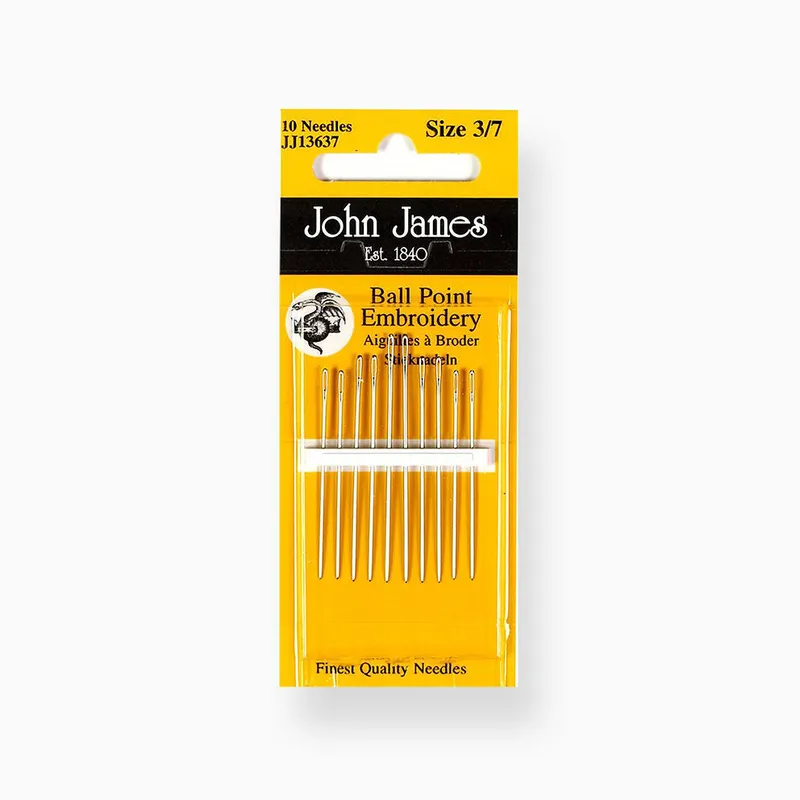 Oferta Limitada Agujas de Bordar Ballpoint - John James JJ13637E: Perfección para Bordar con Abalorios y Lentejuelas