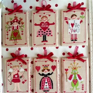 Sei Personaggi in cerca di Valentin - Cuore e Batticuore - Esquema Punto de Cruz Última Versión